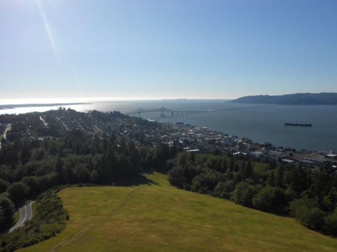View of Astoria from the top of the Astoria Column